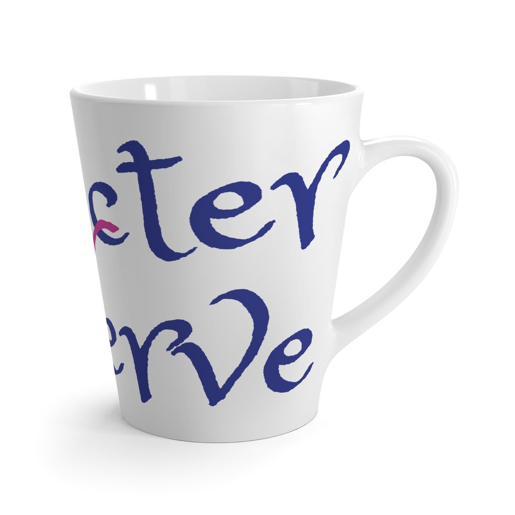 Character Verve Script Calligraphy Latte Mug
